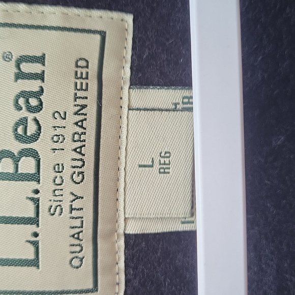 L.L. Bean Wallace & Barnes Navy Lightweight Shirt Jacket Wool L EUC - Picture 2 of 7